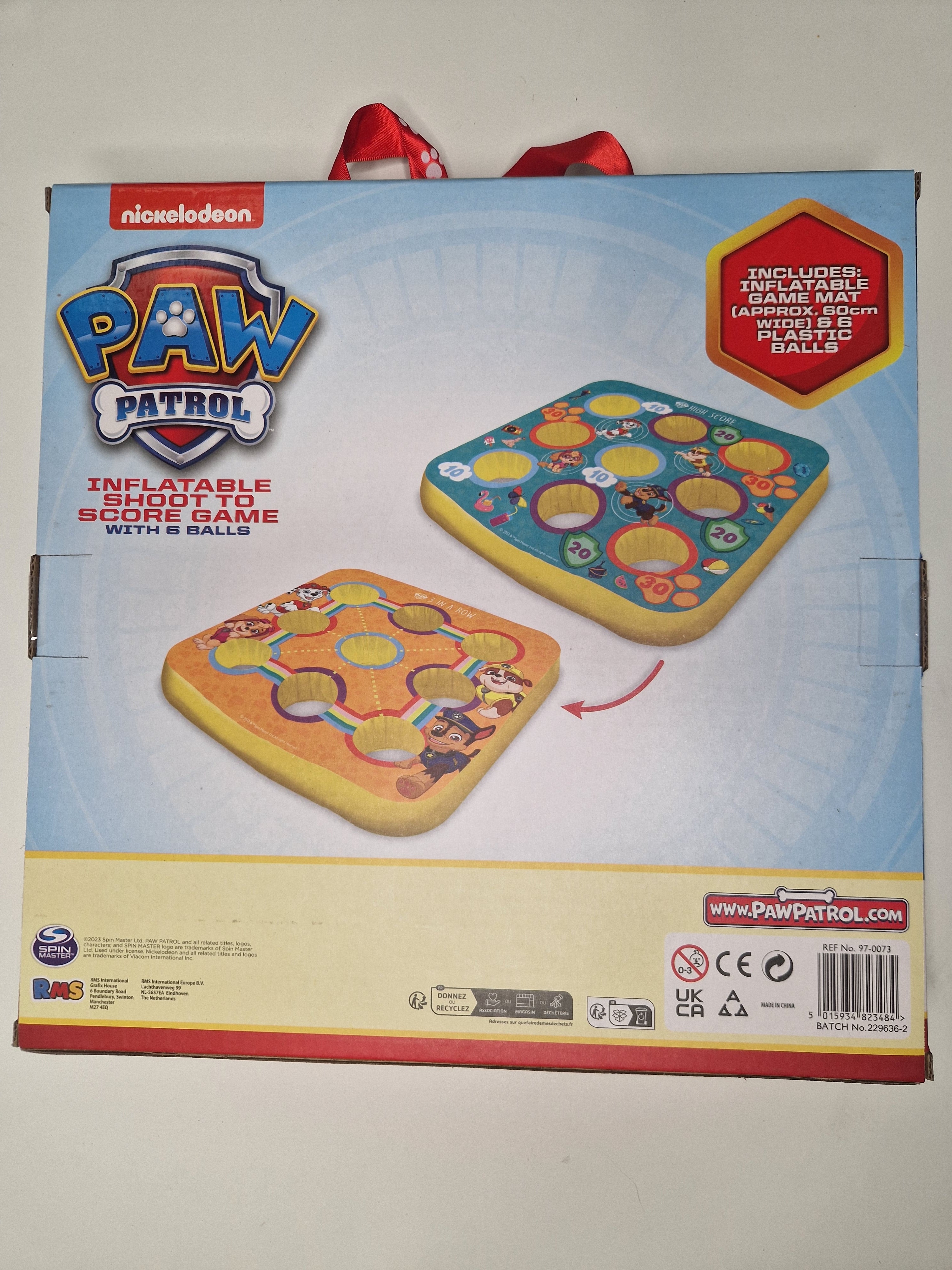 Paw Patrol Inflatable 2-in-1 Ball Games