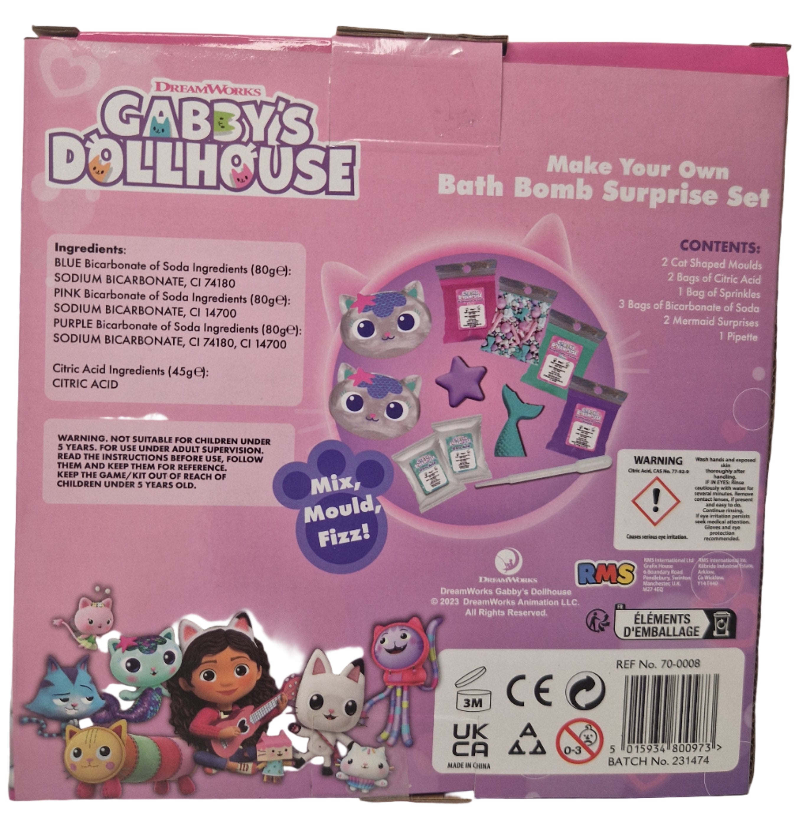 Gabby's Dollhouse MYO Bath Bomb Surprise Set