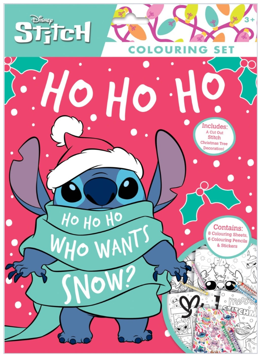 Stitch Christmas Colouring Set