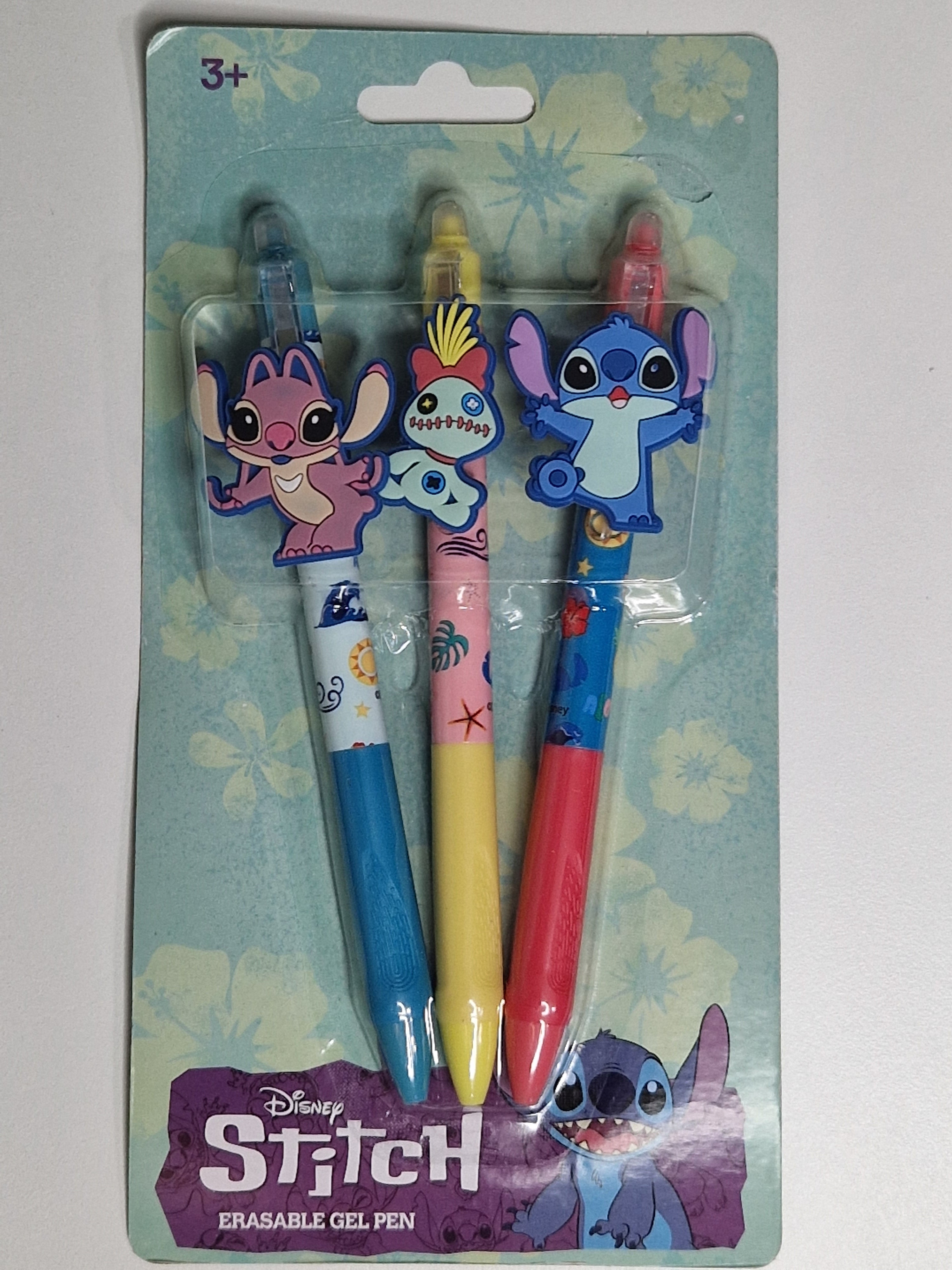 Stitch Erasable Gel Pens 3pk