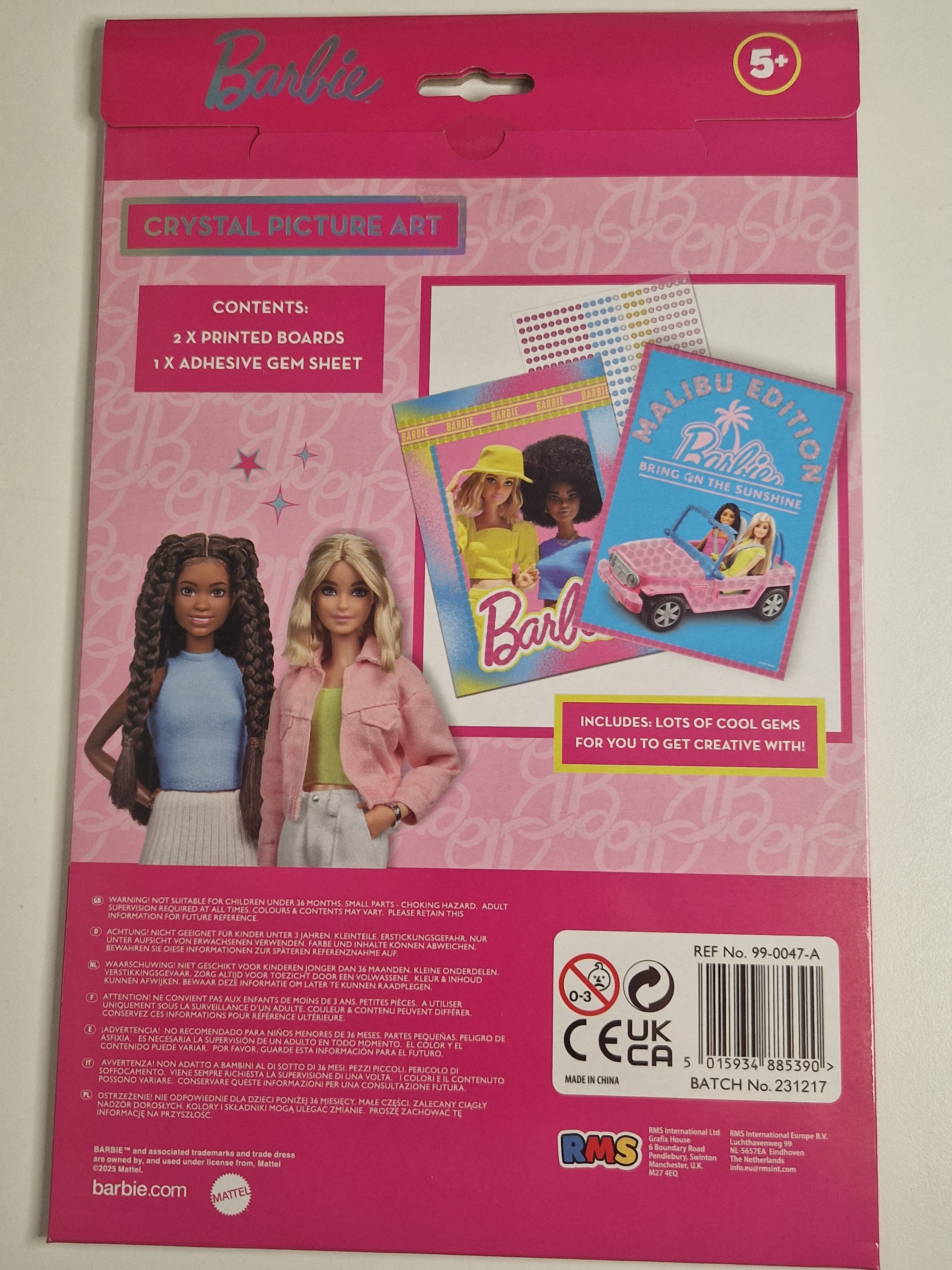 Barbie Crystal Picture Art